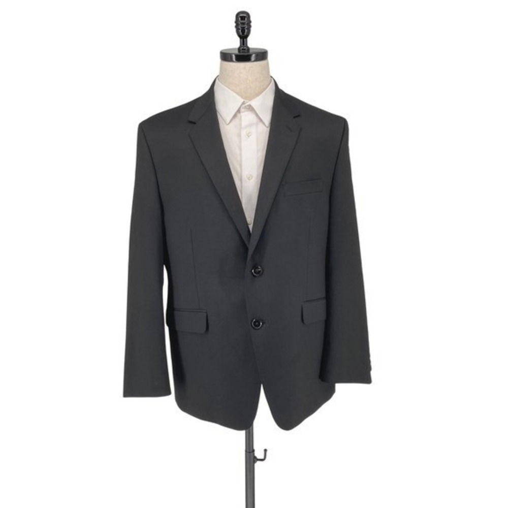 Alfani Regular Fit 44S Black Jacket Blazer Sport Coat Executive Preppy